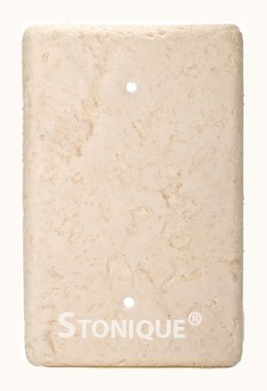 Stonique® Blank Switch Plate Cover in Cameo